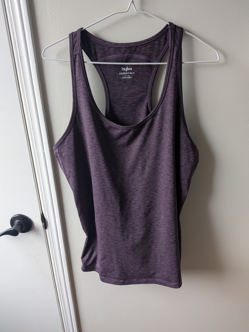 Hyba Essentials Women's Purple Racerback Tank Top